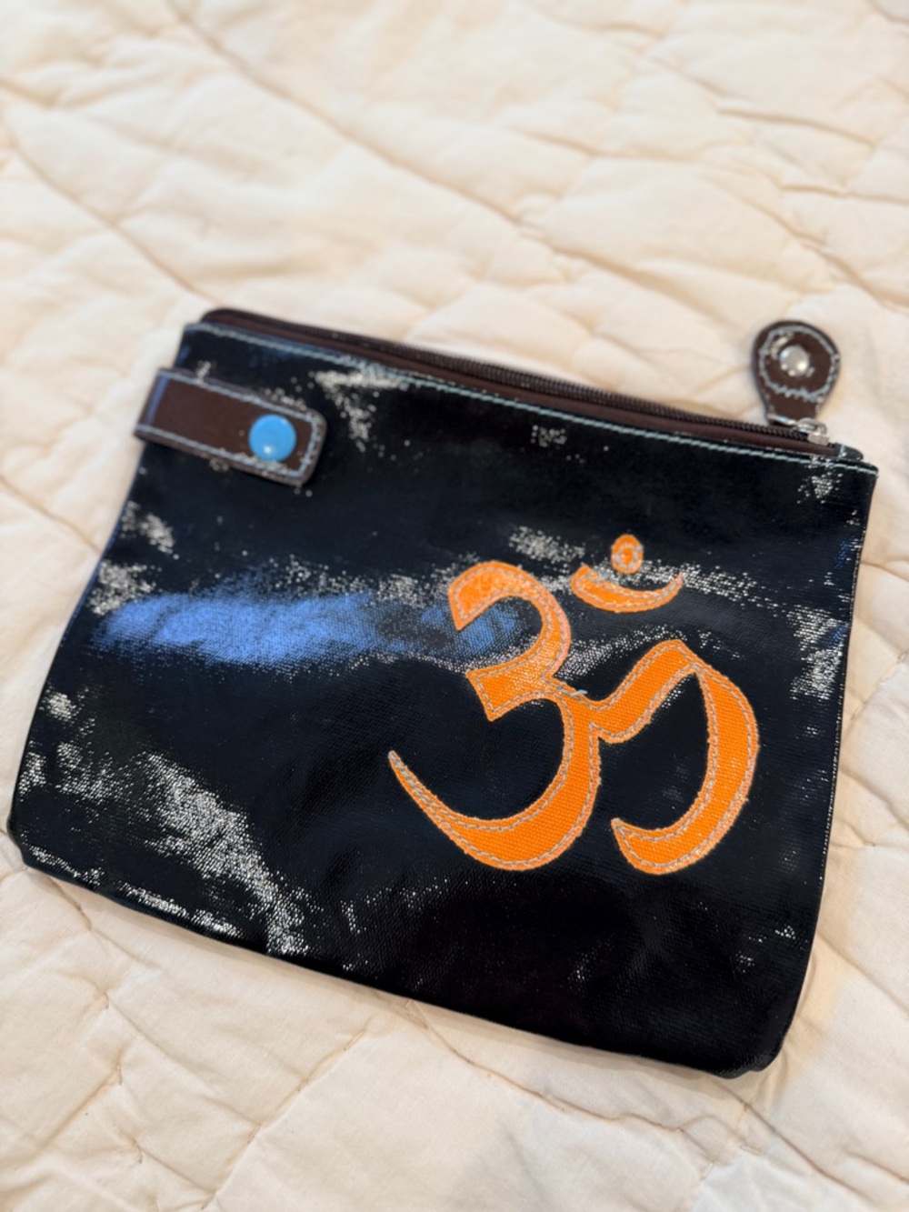 Om Symbol Vinyl Pouch/Carryall